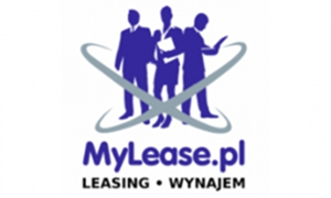 Logo MyLease.pl z sylwetkami trzech osób i napisem „Leasing • Wynajem” poniżej.